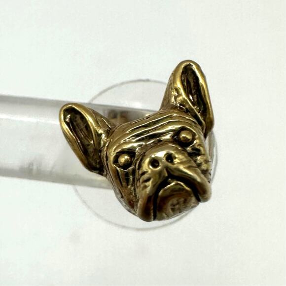 Madewell Pug Earrings Stud Dog Face Pet Casual Summer Whimsy Costume Jewelry - Picture 4 of 11